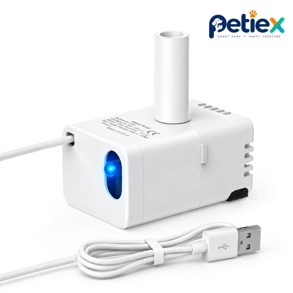 Official Pump Replacement for 8L Dog Water Fountain JY-200S8 - JY 200S8 - PETIEX