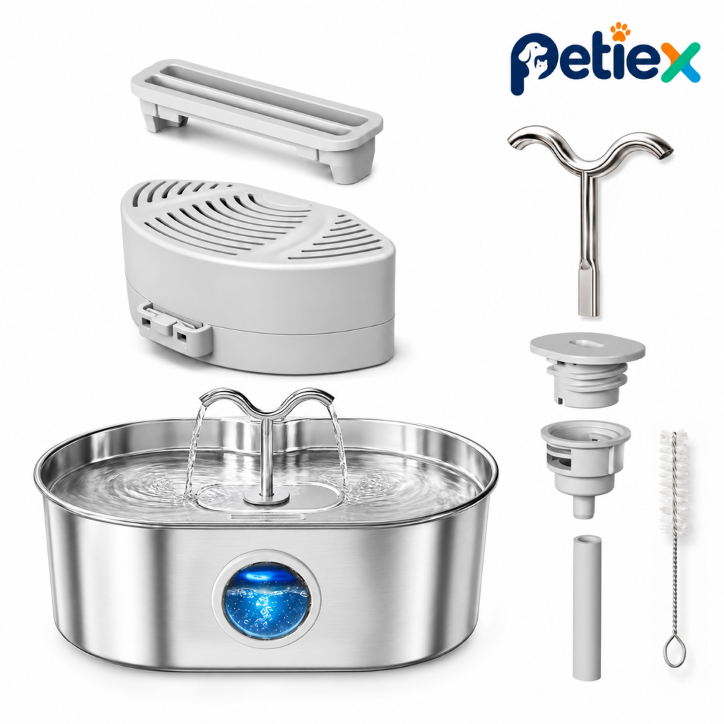 8L Dog Water Fountain Replacement Accessories Kit PJB8 - Pet Water Fountains - PETIEX