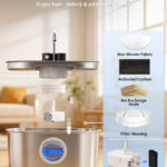 8L Dog Water Fountain PWA-04 - Pet Water Fountains - PETIEX