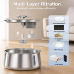 4.5L Cat Water Fountain PWA-05 - Pet Water Fountains - PETIEX