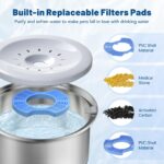4L Small Pet Water Fountain PWA-08 - Pet Water Fountains - PETIEX