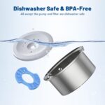 4L Small Pet Water Fountain PWA-08 - Pet Water Fountains - PETIEX