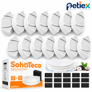 Official Replacement Filters(15filters + 15sponges) for Pet Water Fountain ZYAFEFC - Pet Water Fountains - PETIEX